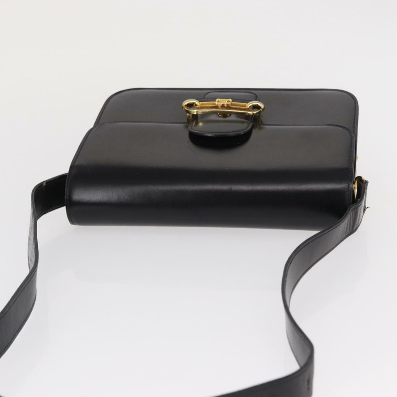 【日本直送】CELINE 黑色金色皮革肩背包,正品編號 164937-5