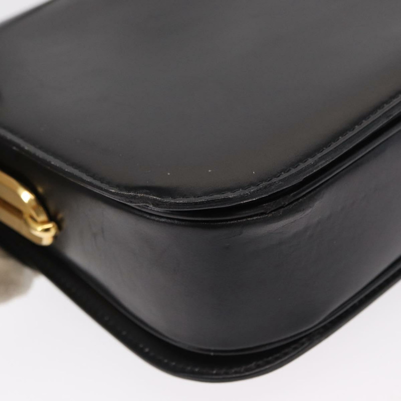 【日本直送】CELINE 黑色金色皮革肩背包,正品編號 164937-14