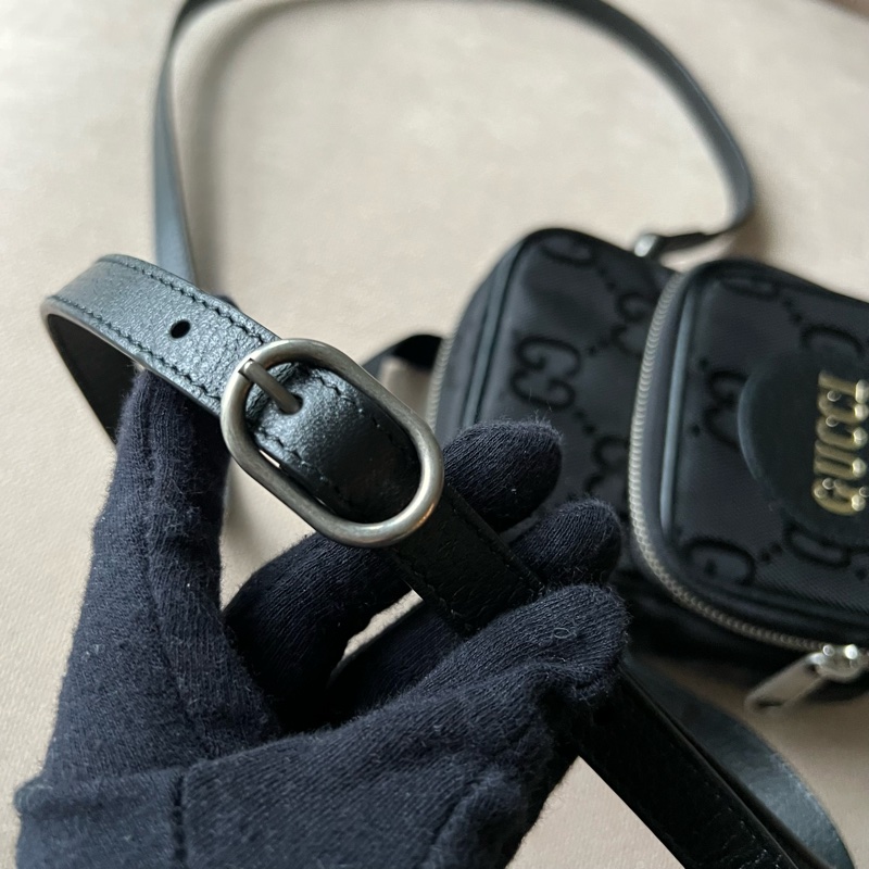 GUCCI Off the grid 斜背包 老花相機包(黑)-13