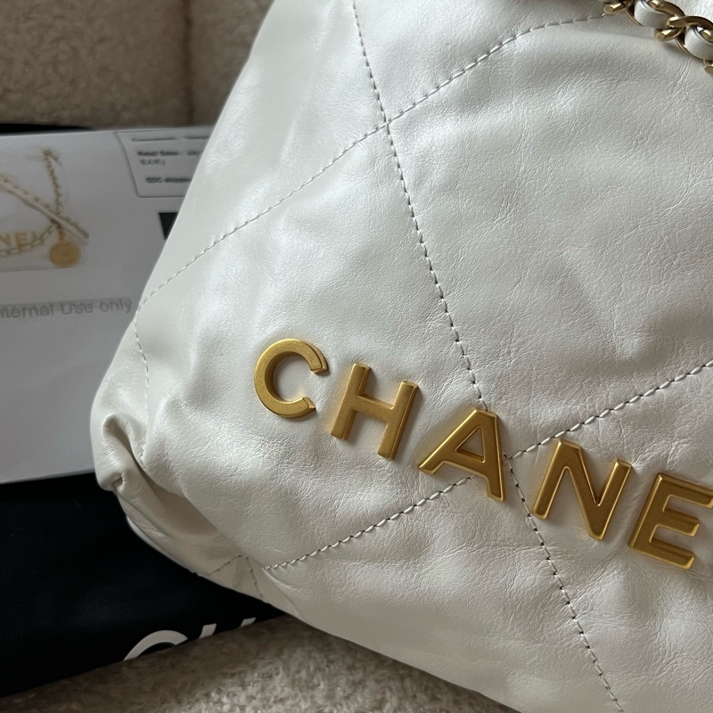 Chanel 22 bag mini 迷你垃圾包(白)-4