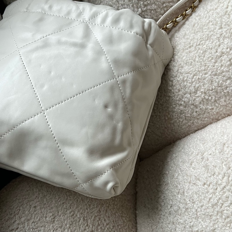 Chanel 22 bag mini 迷你垃圾包(白)-11
