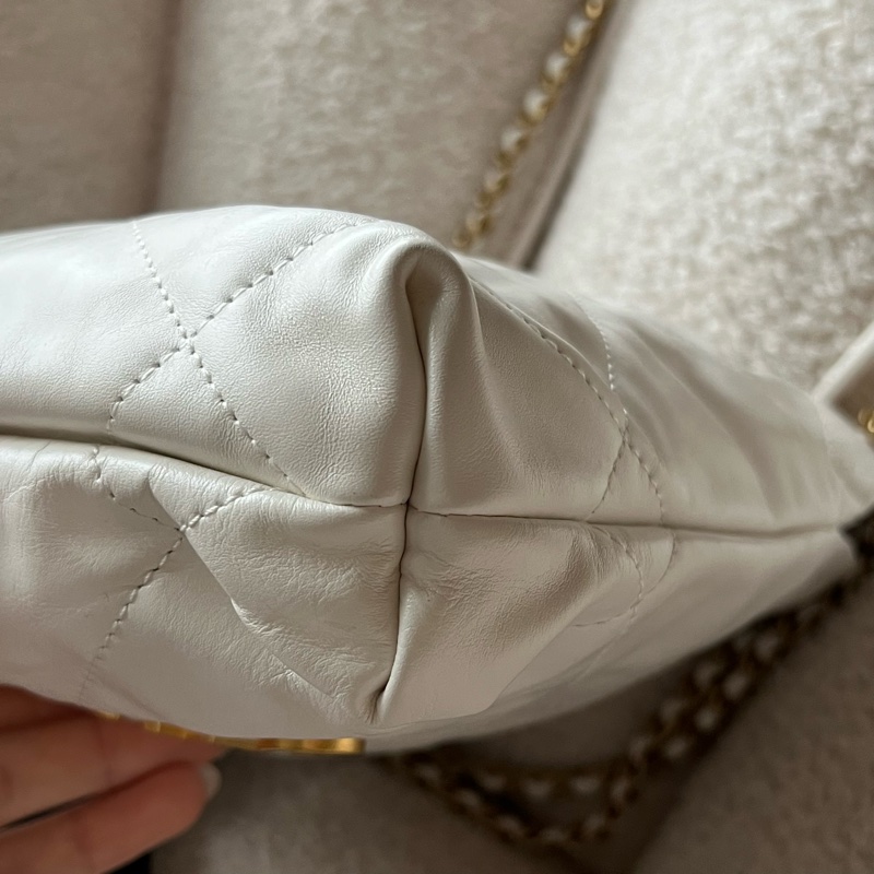 Chanel 22 bag mini 迷你垃圾包(白)-15
