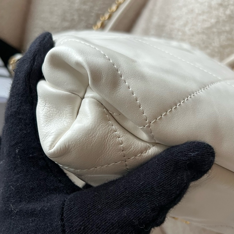 Chanel 22 bag mini 迷你垃圾包(白)-16