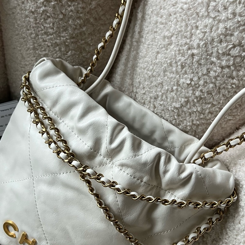 Chanel 22 bag mini 迷你垃圾包(白)-24