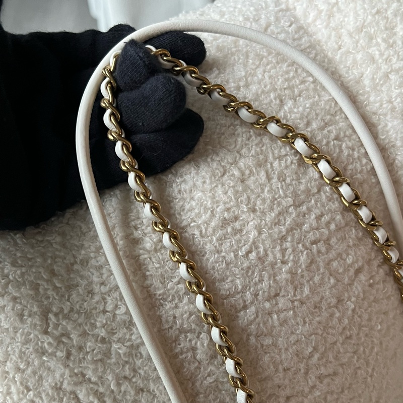 Chanel 22 bag mini 迷你垃圾包(白)-25