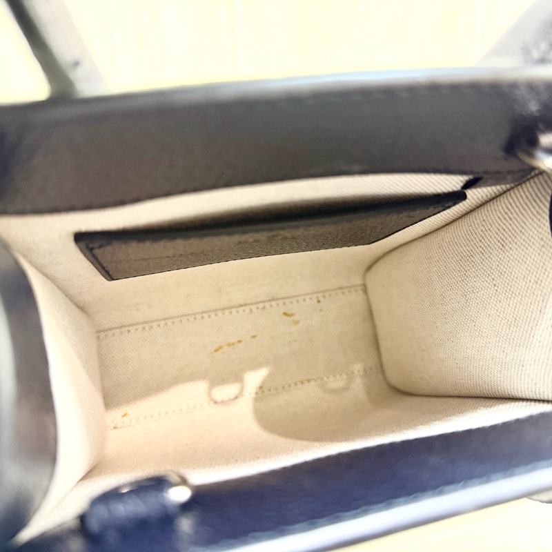 GUCCI原花拼深藍色牛皮INTERLOCKING GG琴譜包671623-10