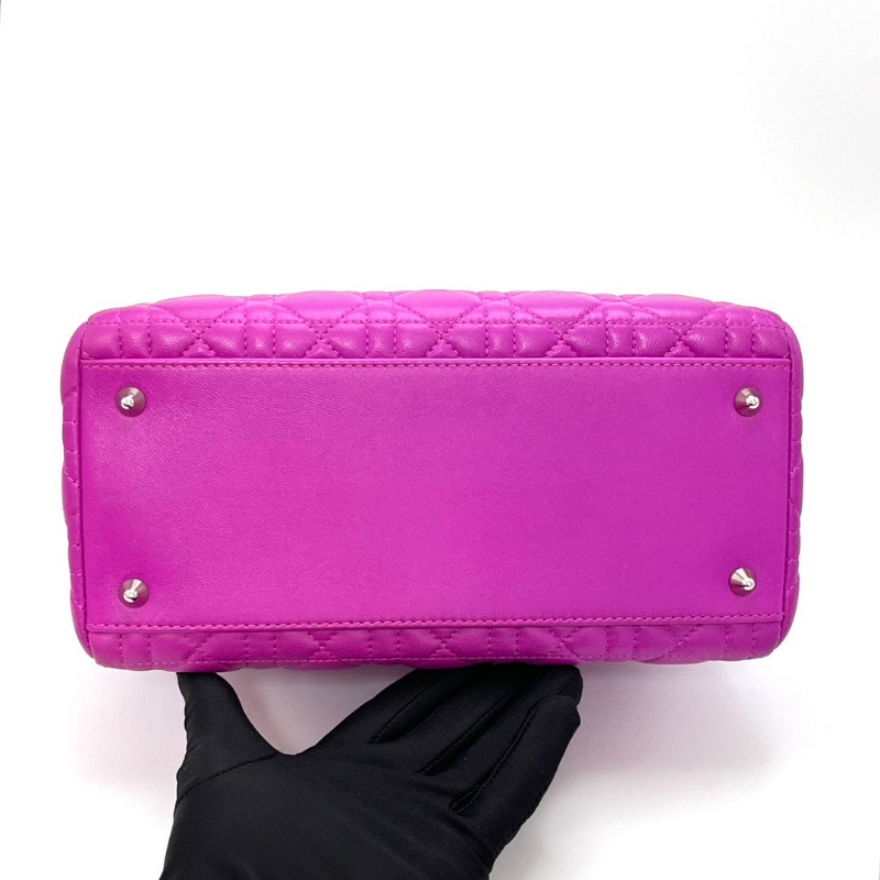 DIOR 銀扣黛妃五格手提肩背斜背包24.5*20*12 98新配件塵袋-4