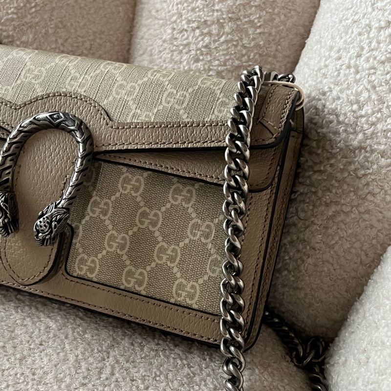 GUCCI Dionysus老花酒神包 - 中號燕麥-2