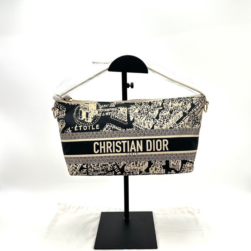 DIOR 限定城市地圖手提飯盒包22*14.5*9 98新配件塵袋-1