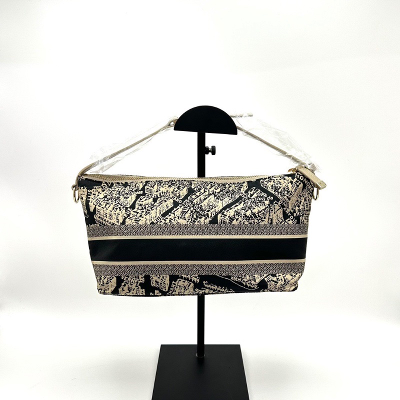 DIOR 限定城市地圖手提飯盒包22*14.5*9 98新配件塵袋-6