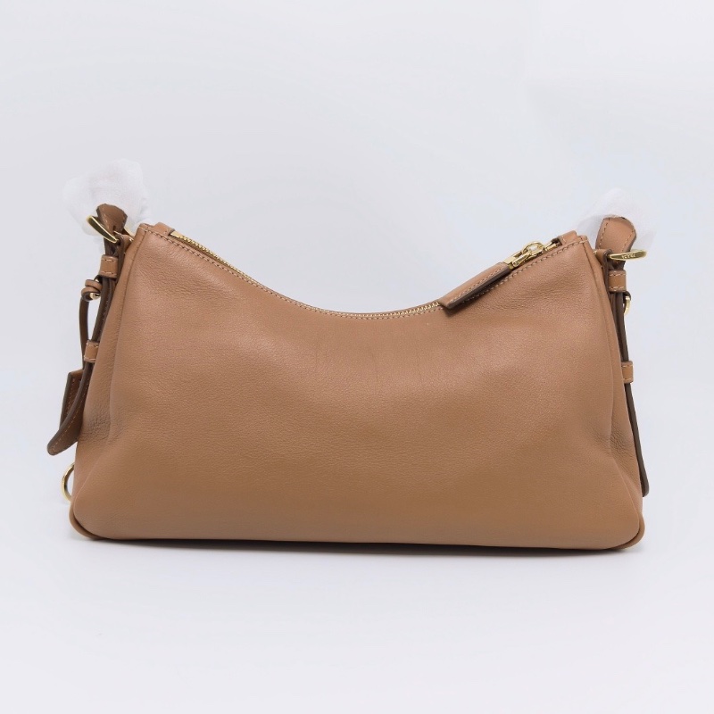PRADA 焦糖色扣 Aimee中號肩背腋下hobo包 30*18*9 全新閒置配件塵袋-6