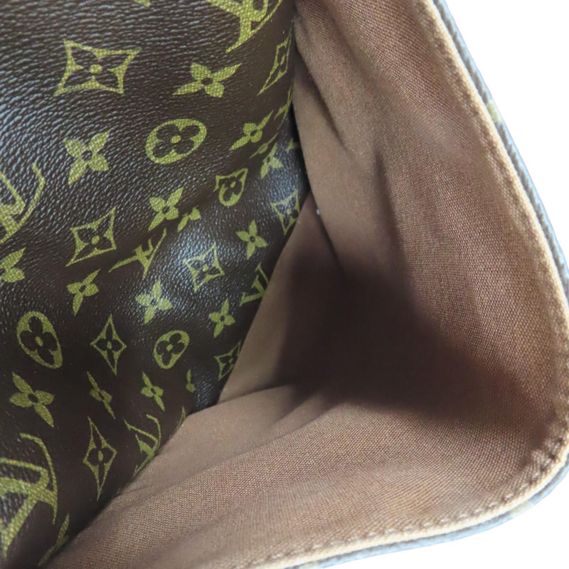 棕色 原花帆布 Totally MM 肩背包【LOUIS VUITTON LV 路易威登】 M56689-7