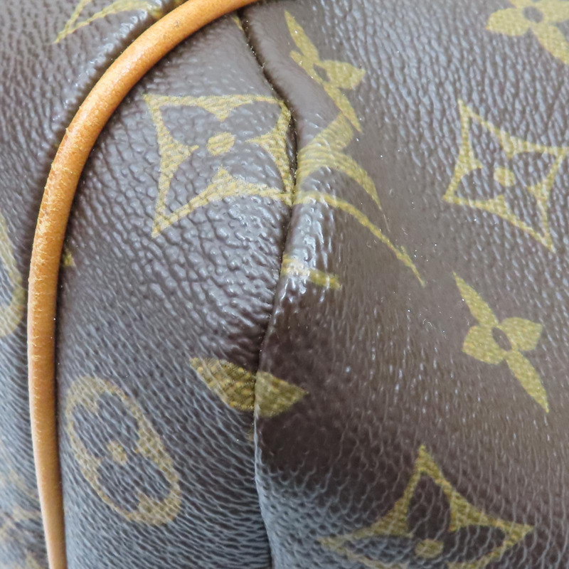 棕色 原花帆布 Totally MM 肩背包【LOUIS VUITTON LV 路易威登】 M56689-11