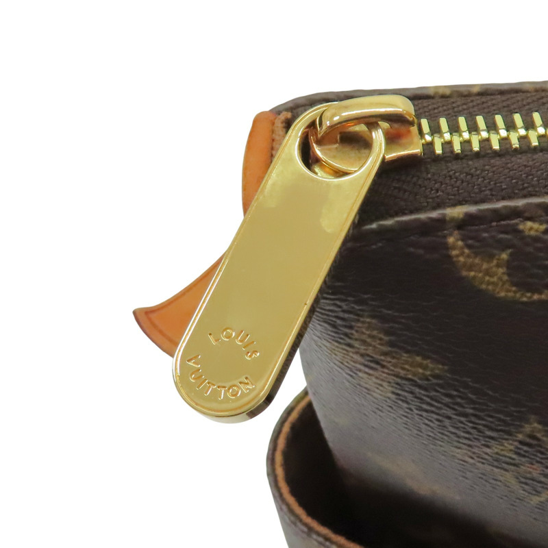 棕色 原花帆布 Totally MM 肩背包【LOUIS VUITTON LV 路易威登】 M56689-15