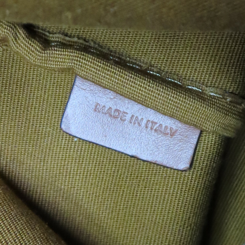 棕色 帆布 牛皮 TEEN CLARA 水桶包 肩背包 121672【CELINE 賽琳】 121672-6