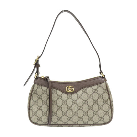 棕色 GG Supreme帆布 肩背包 735145【GUCCI 古馳】 735145