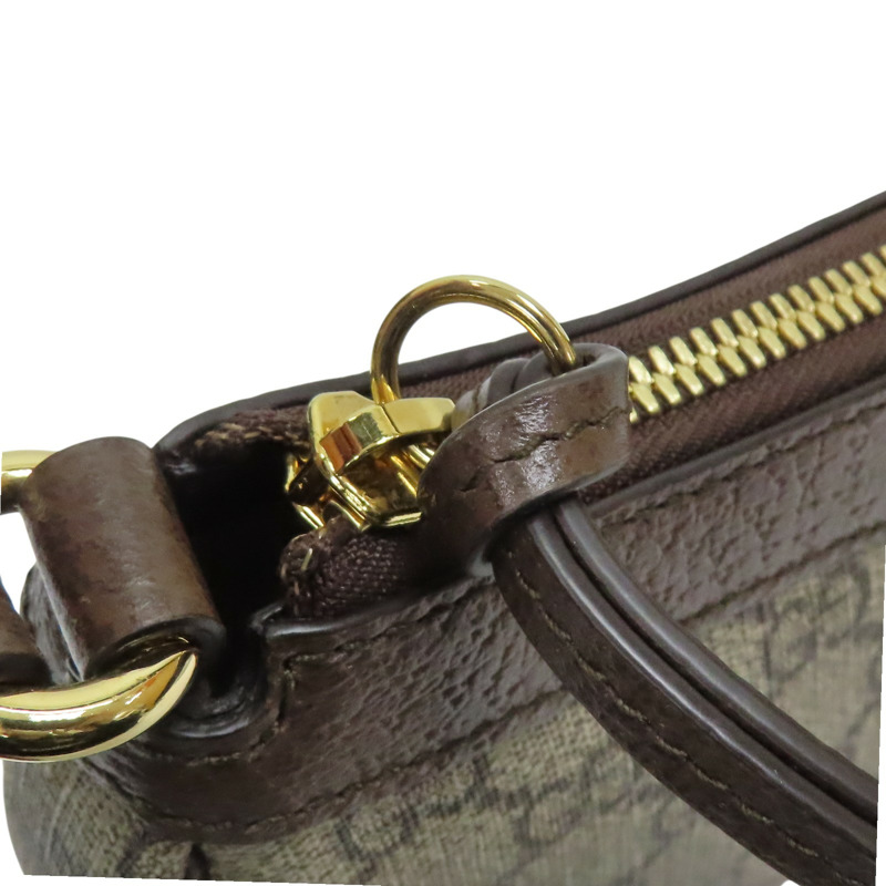 棕色 GG Supreme帆布 肩背包 735145【GUCCI 古馳】 735145-10