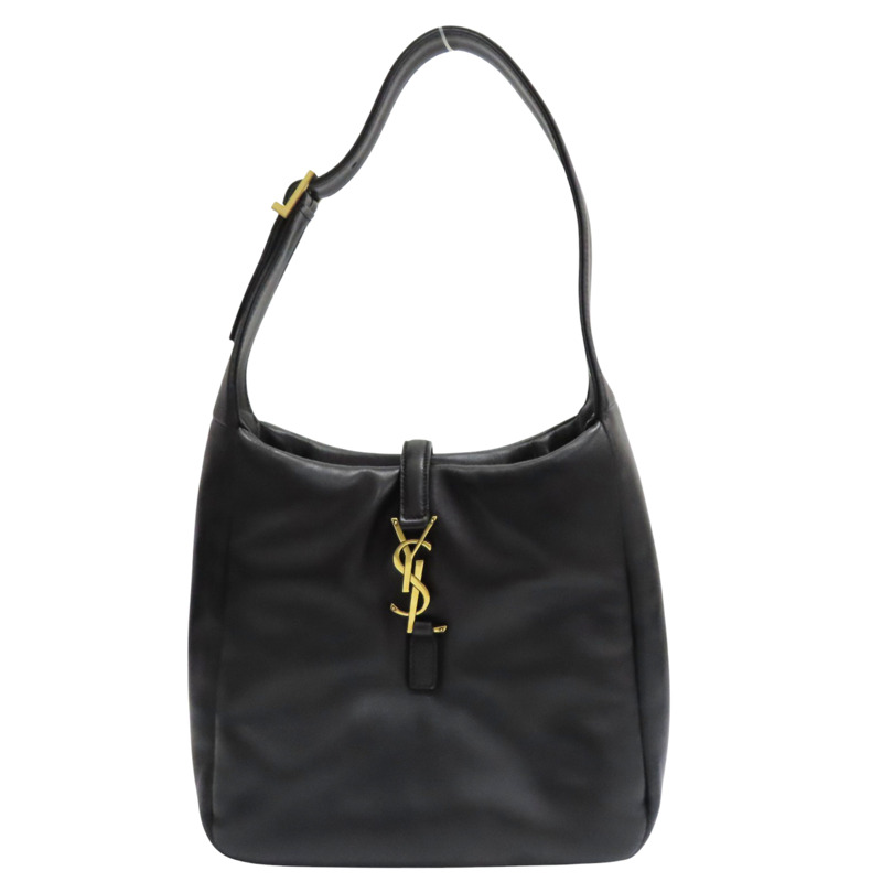 黑色 羊皮 肩背包【SAINT LAURENT YSL 聖羅蘭】 763480-0