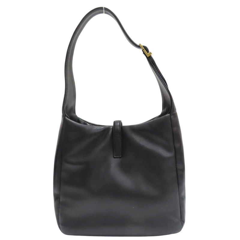 黑色 羊皮 肩背包【SAINT LAURENT YSL 聖羅蘭】 763480-1