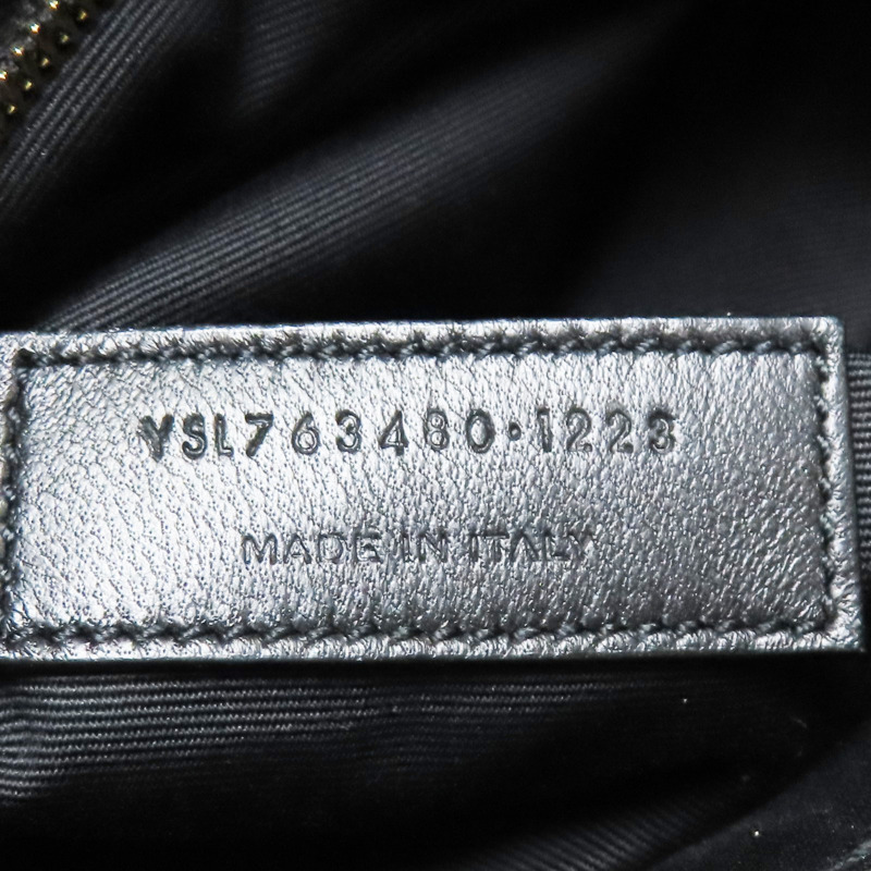 黑色 羊皮 肩背包【SAINT LAURENT YSL 聖羅蘭】 763480-7