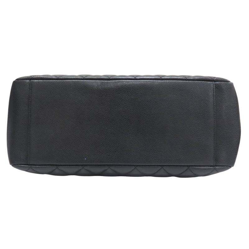 黑色 菱格紋 荔枝牛皮 GST手提包 金釦【CHANEL 香奈兒】 A50995-3