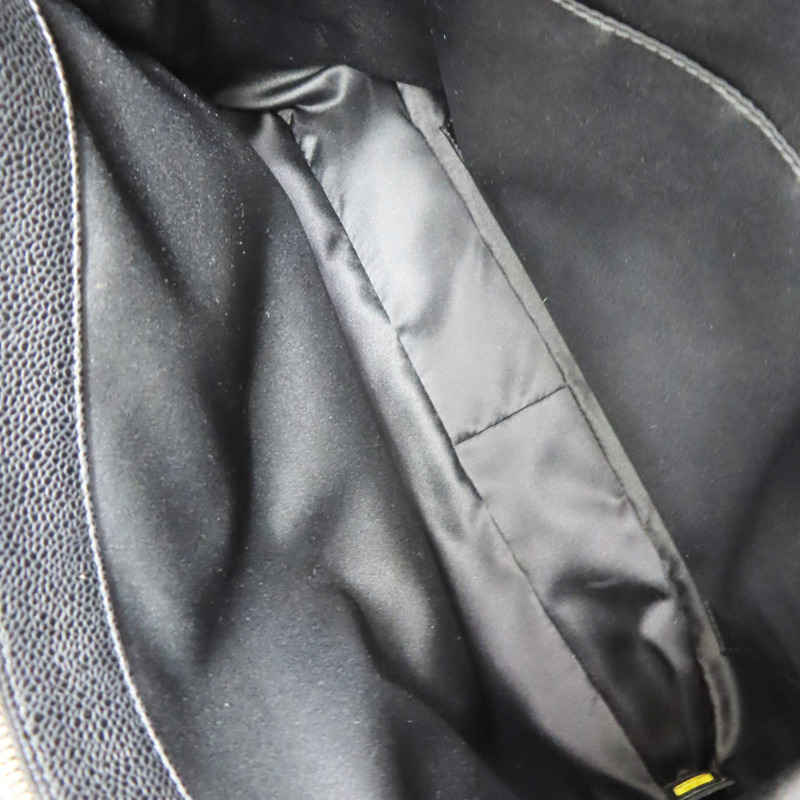 黑色 菱格紋 荔枝牛皮 GST手提包 金釦【CHANEL 香奈兒】 A50995-5