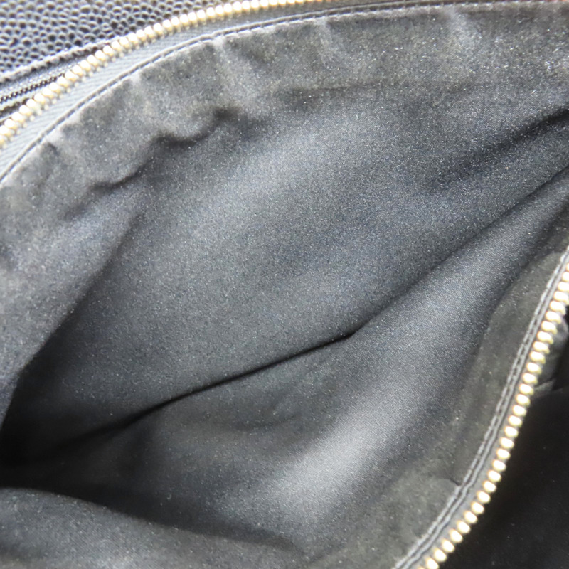 黑色 菱格紋 荔枝牛皮 GST手提包 金釦【CHANEL 香奈兒】 A50995-6