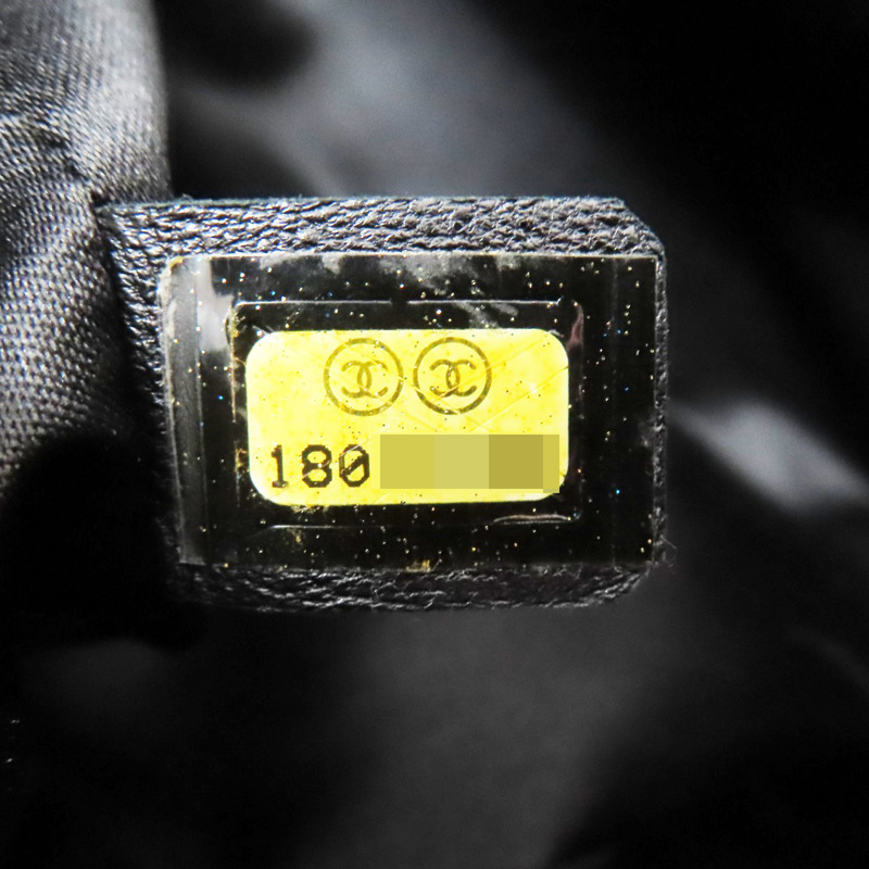 黑色 菱格紋 荔枝牛皮 GST手提包 金釦【CHANEL 香奈兒】 A50995-8