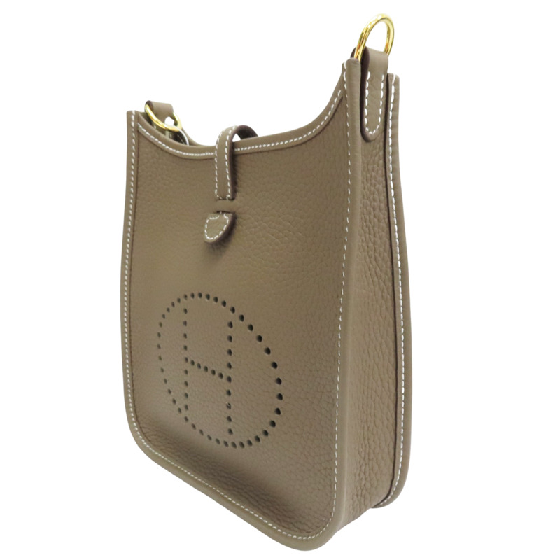 大象灰 Taurillon牛皮 Evelyne 16 肩背包 W刻【HERMES 愛馬仕】 H0186557CC-2