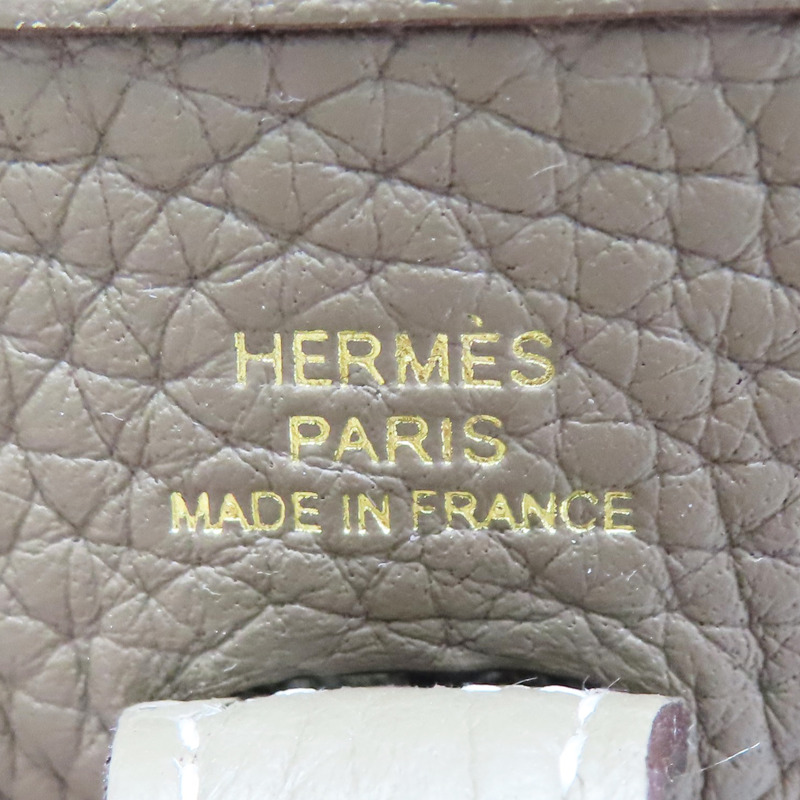大象灰 Taurillon牛皮 Evelyne 16 肩背包 W刻【HERMES 愛馬仕】 H0186557CC-5
