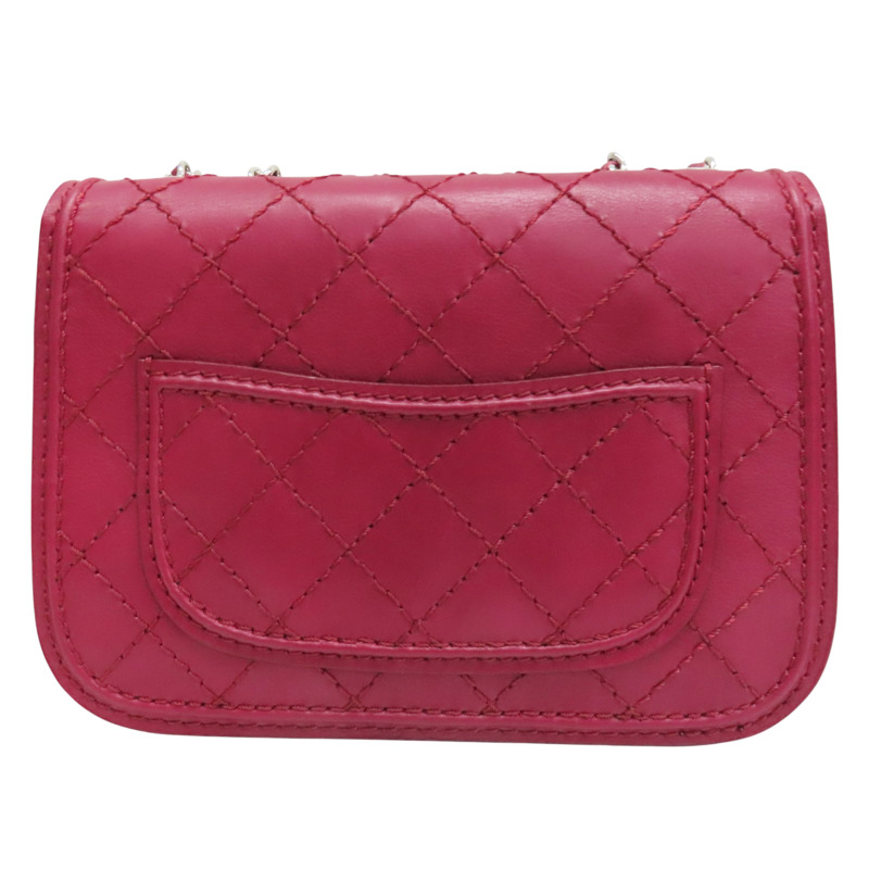 紅色 牛皮 鏈背包 銀釦【CHANEL 香奈兒】-1