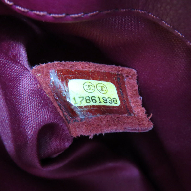 紅色 牛皮 鏈背包 銀釦【CHANEL 香奈兒】-8