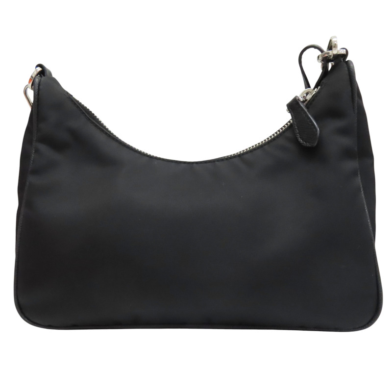 黑色 尼龍 肩背包【PRADA 普拉達】 1BH204-1