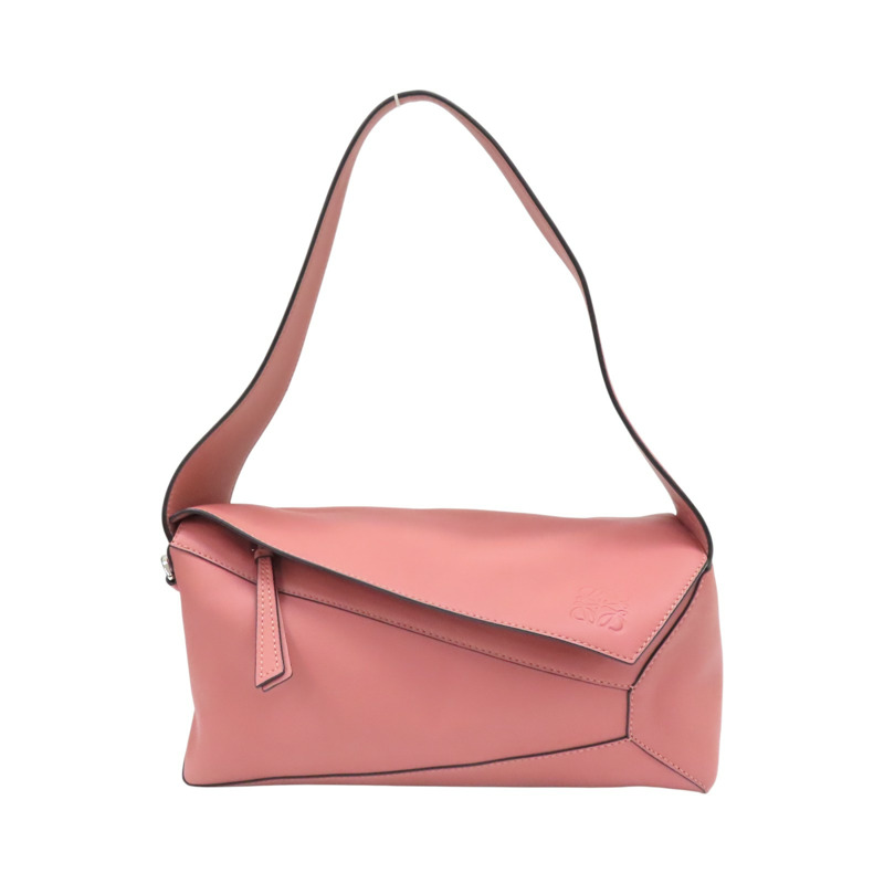 粉色 牛皮 Puzzle Hobo 肩背包【LOEWE 羅威】 A510.J67.X01-0