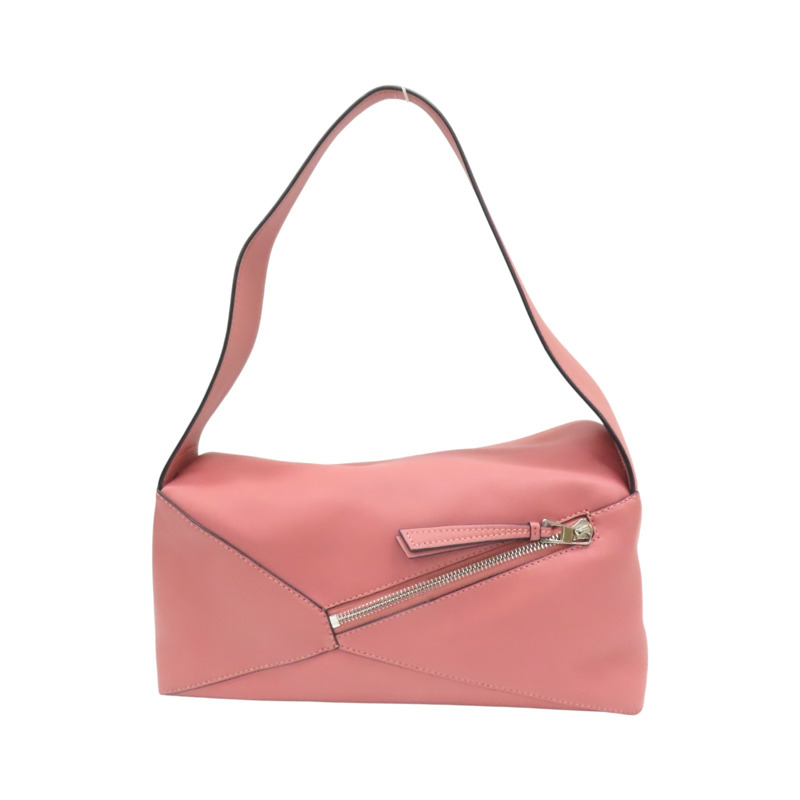 粉色 牛皮 Puzzle Hobo 肩背包【LOEWE 羅威】 A510.J67.X01-1