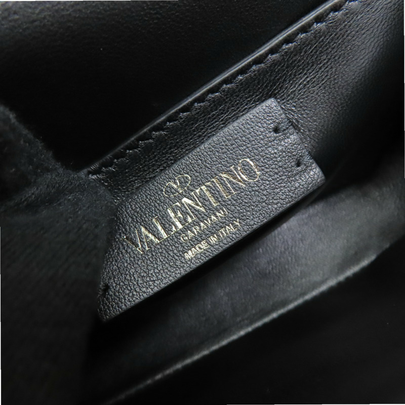 黑色 牛皮 Super Vee 肩背包【Valentino 范倫鐵諾】-6