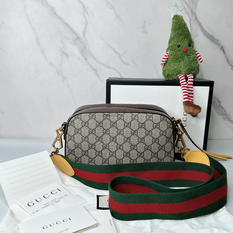 GUCCI Supreme虎頭相機側背包-1
