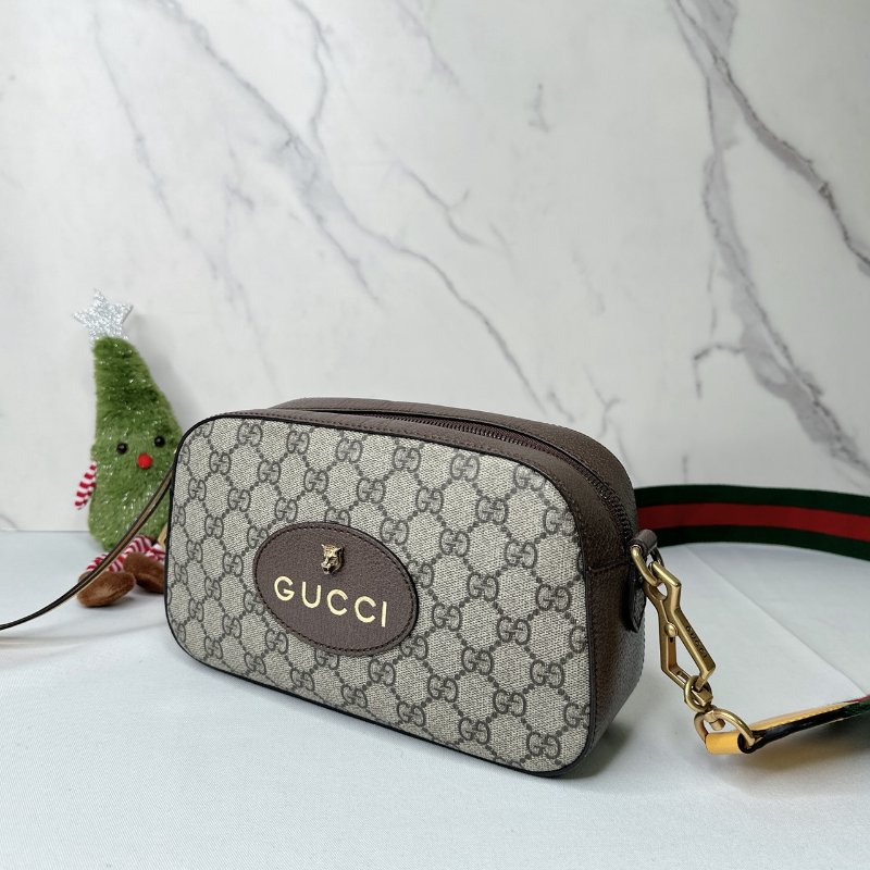 GUCCI Supreme虎頭相機側背包-2