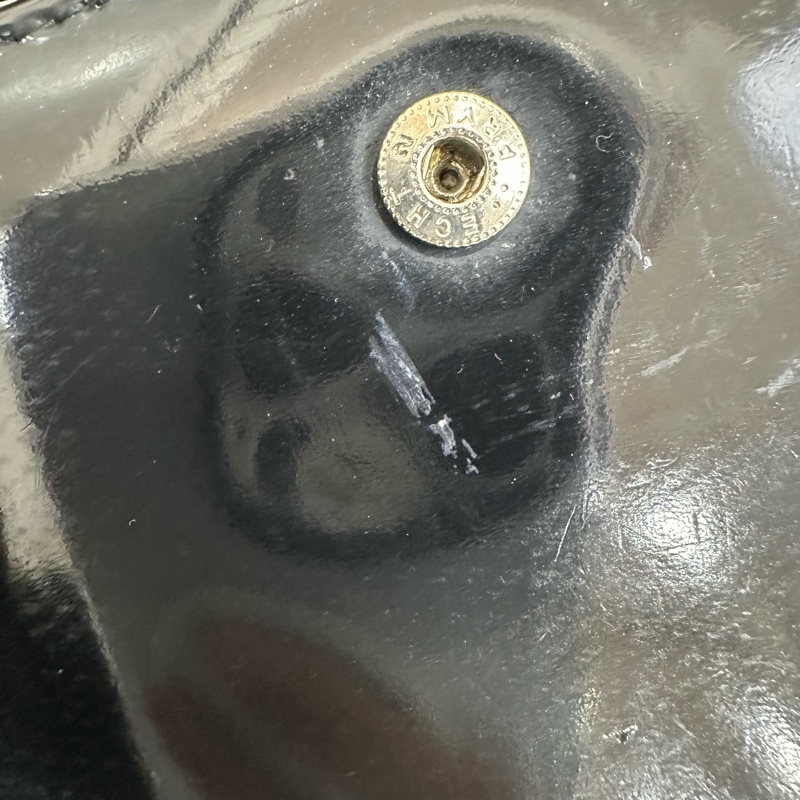 Gucci 黑色漆皮零錢袋短夾-20