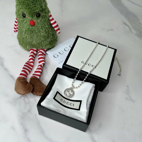 GUCCI 雙G 925純銀項鍊