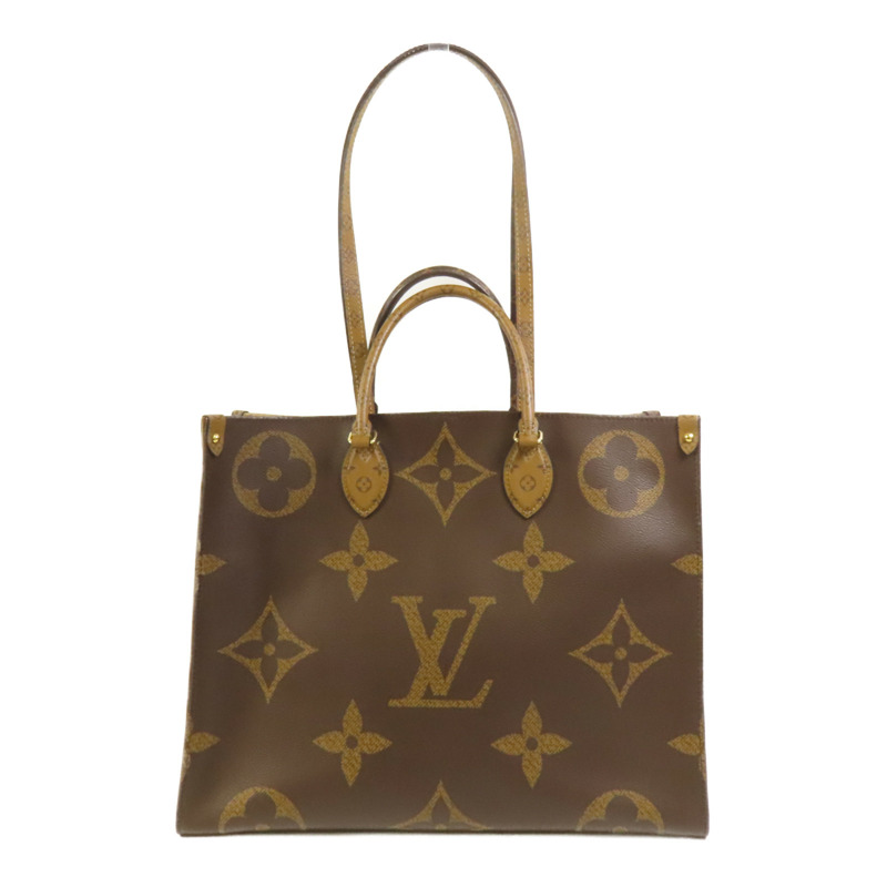 LOUIS VUITTON Monogram Giant OnTheGo GM金扣手挽肩背兩用袋-0