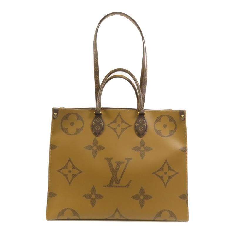 LOUIS VUITTON Monogram Giant OnTheGo GM金扣手挽肩背兩用袋-1