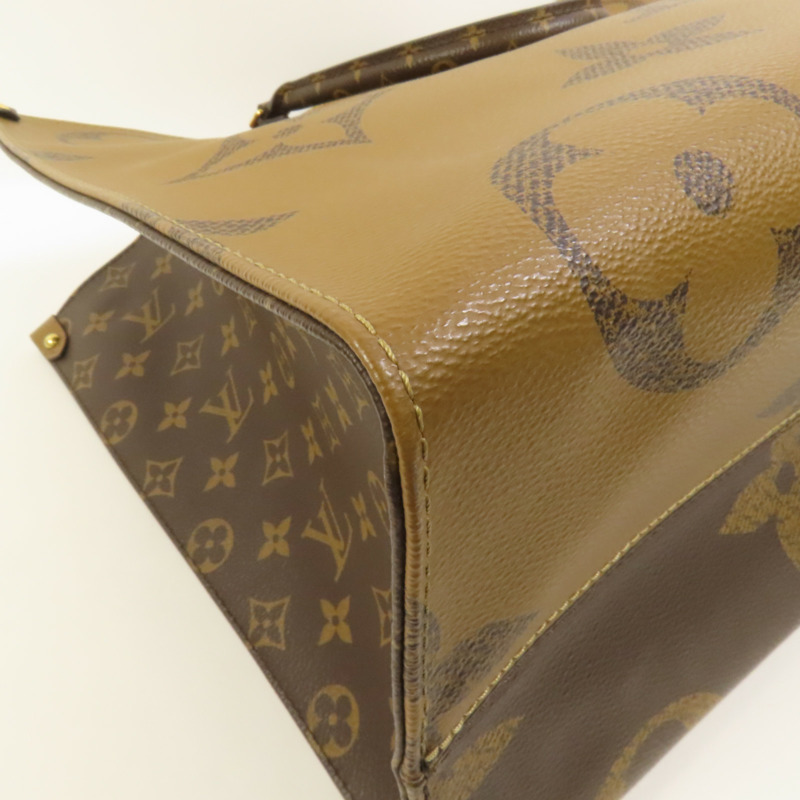 LOUIS VUITTON Monogram Giant OnTheGo GM金扣手挽肩背兩用袋-8