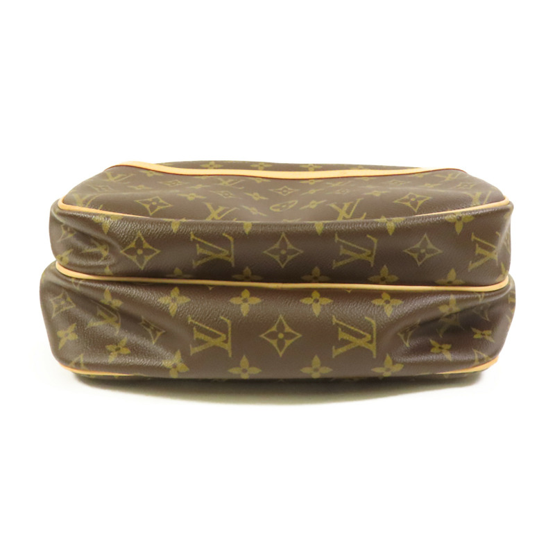 LOUIS VUITTON Monogram Reporter PM金扣肩背袋棕色-3