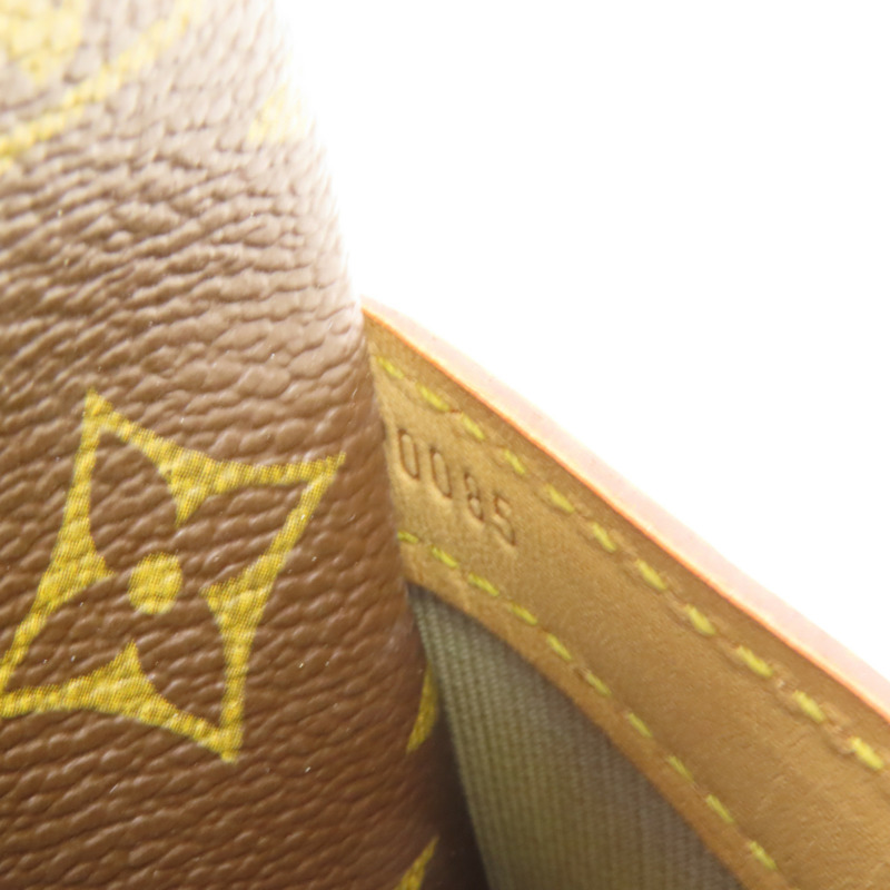 LOUIS VUITTON Monogram Reporter PM金扣肩背袋棕色-8