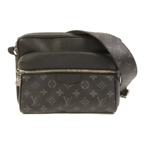 LOUIS VUITTON Monogram Eclipse Outdoor Messenger銀扣肩背袋