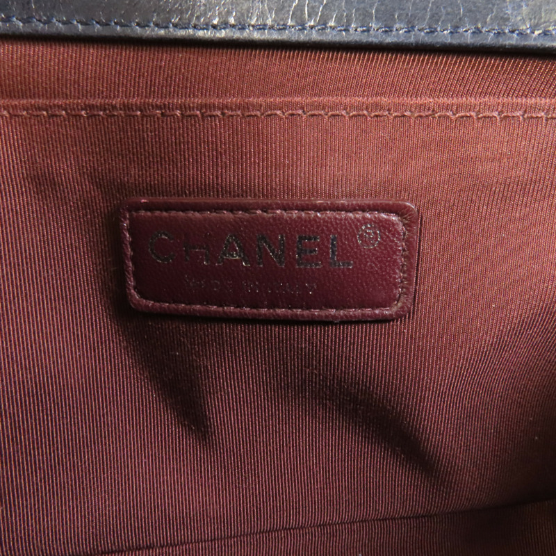 CHANEL 牛皮皮革Boy 25肩背袋-8