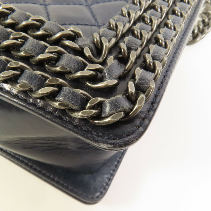 CHANEL 牛皮皮革Boy 25肩背袋-13