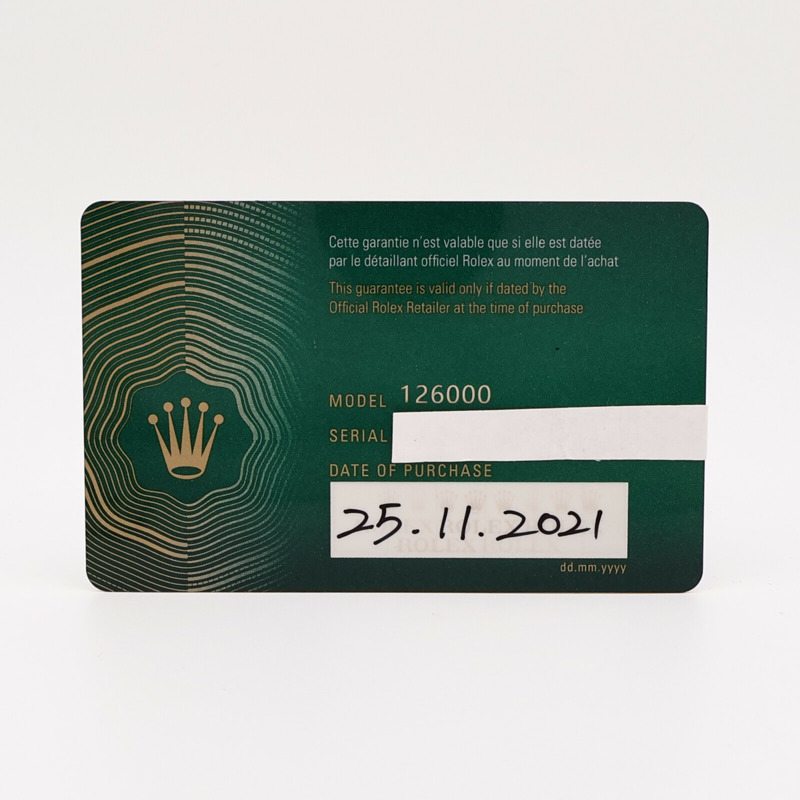 ROLEX Oyster Perpetual 126000-19