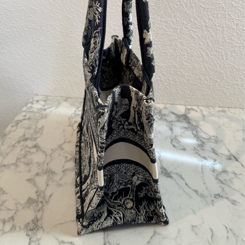 Dior藍刺繡動物系列book tote pm 最好用的尺寸-2
